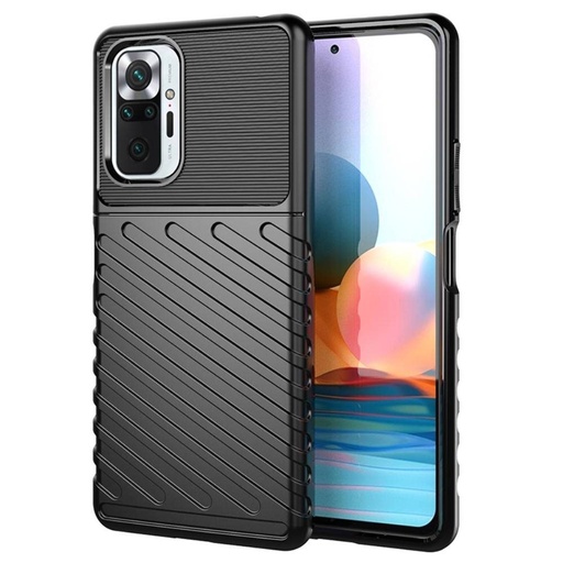 Samsung Galaxy A12 thunder hátlap tok (Fekete)