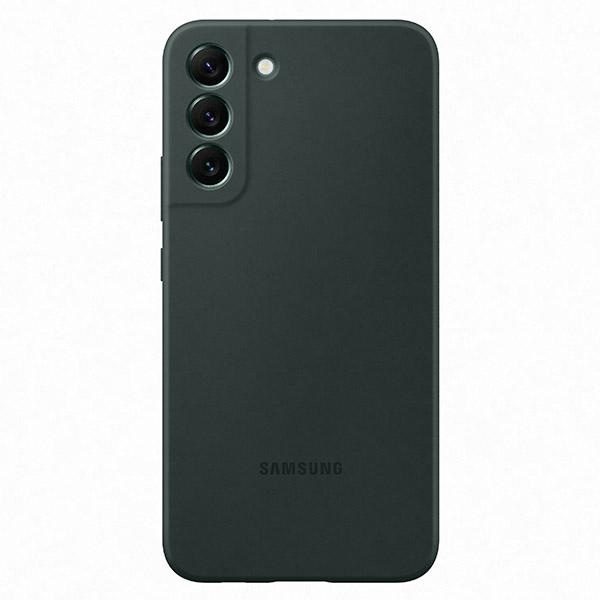 Samsung Galaxy S22 Plus Silicone Cover tok (Sötétzöld)