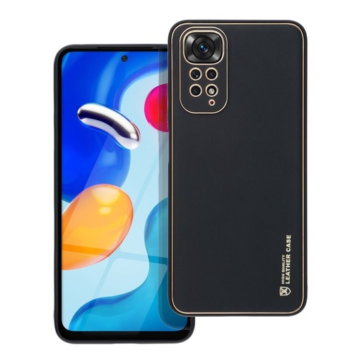 Xiaomi Redmi Note 11 4G/Redmi Note 11S 4G Forcell bőr hátlap tok, (Fekete)