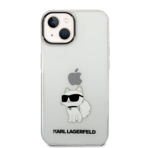 Apple iPhone 14 Karl Lagerfeld IML Choupette NFT tok (Átlátszó) – KLHCP14SHNCHTCT