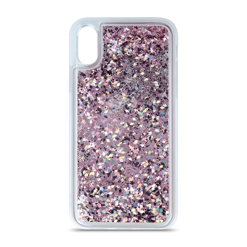 Xiaomi Redmi Note 11 4G / Redmi Note 11S 4G folyékony glitter hátlap tok (Lila)
