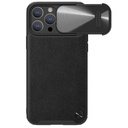 Apple iPhone 14 Pro Max Nillkin CamShield Leather S hátlap tok (Fekete)