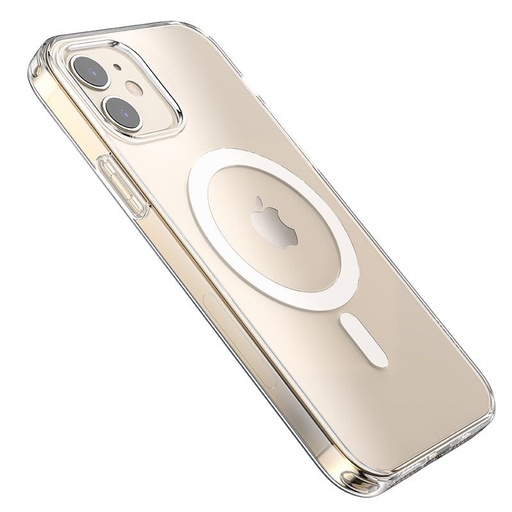 Apple iPhone 12 Pro Max Hoco Magsafe szilikon hátlap tok, (Átlátszó)