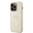 Apple iPhone 15 Pro Guess PU Saffiano MagSafe tok (Bézs) - GUHMP15LPSAHMCB