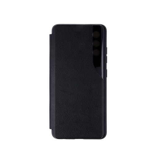 Samsung Galaxy A12 Smart view TPU notesz tok (Fekete)