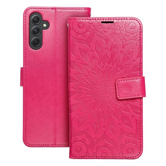 Samsung Galaxy A14 4G / Galaxy A14 5G Forcell MEZZO nyitható tok (Magenta )