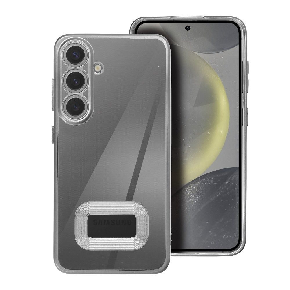 Samsung Galaxy A15 4G / Galaxy A15 5G GLAM szilikon hátlap tok (Ezüst)