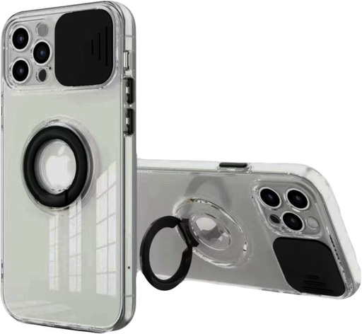 Samsung Galaxy S21+ lens bumper hátlap tok, (Fekete)