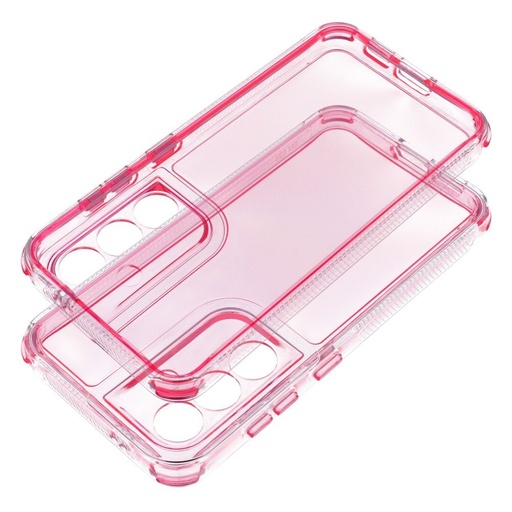Samsung Galaxy S25 Plus Matrix Clear szilikon hátlap tok (Rózsaszín)