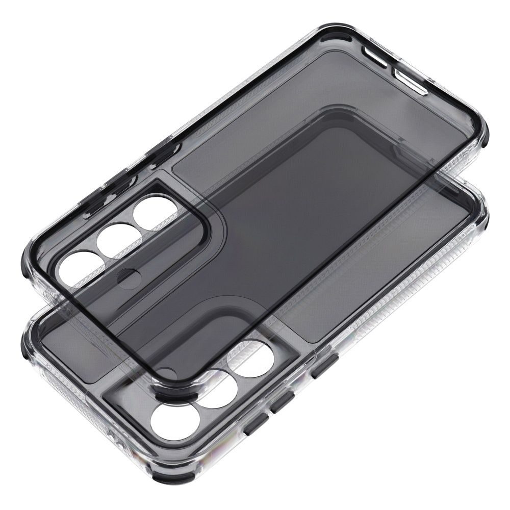 Samsung Galaxy S25 Plus Matrix Clear szilikon hátlap tok (Fekete)