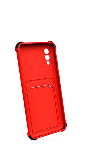Samsung Galaxy A71 colored buttons ütésálló hátlap tok, (Piros)