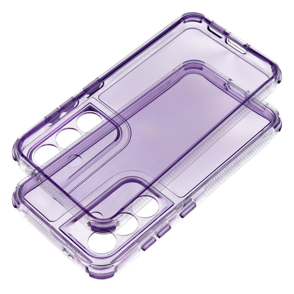 Samsung Galaxy S25 Plus Matrix Clear szilikon hátlap tok (Lila)