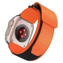 Forcell F-Design FA05 nylon tépőzáras szíj Apple Watch 38 / 40 / 41 mm (Narancssárga)