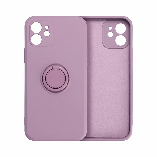 Apple iPhone 12 Mini finger grip mágneses hátlap tok, (Lila)