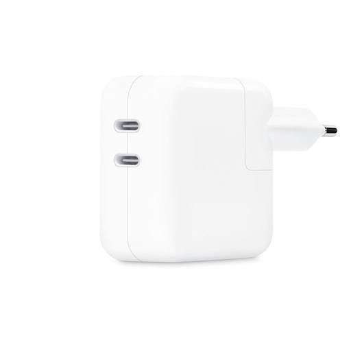 Apple duplatportos USB-C hálózati gyorstöltő (Fehér) - 35W (MW2K3)