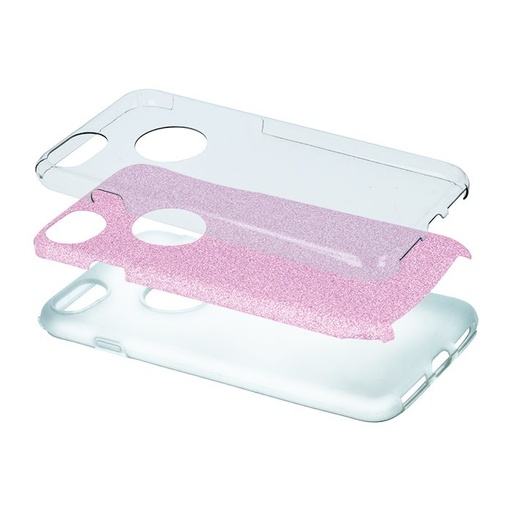 Samsung Galaxy A32 4G glitter 3in1 hátlap tok (Pink)