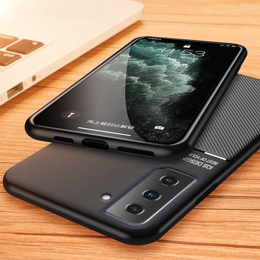 Apple iPhone 12/12 Pro BIZNES szilikon hátlap tok (Fekete)