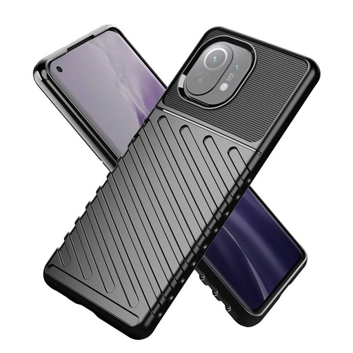 Xiaomi Mi 11 5G thunder hátlap tok, (Fekete)