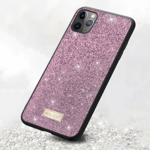 Samsung Galaxy S21 Ultra SULADA dazzling glitter hátlap tok, (Lila)