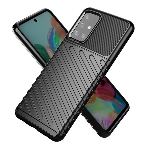 Samsung Galaxy A72 4G/A72 5G thunder hátlap tok, (Fekete)