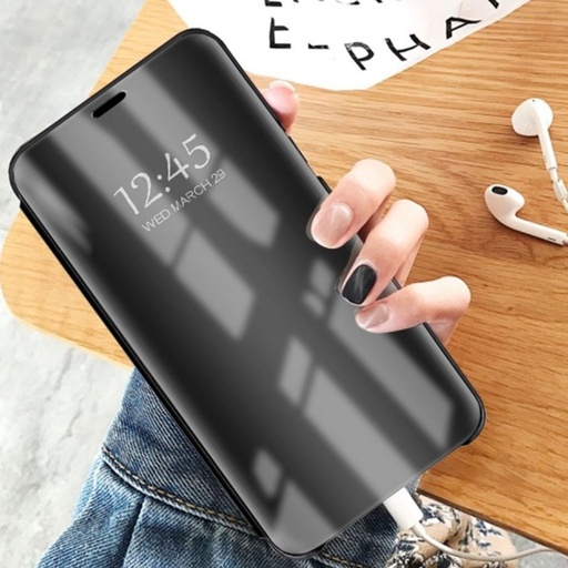 Xiaomi Redmi Note 10 Pro / Redmi Note 10 Pro Max Clear view notesz tok (Fekete)