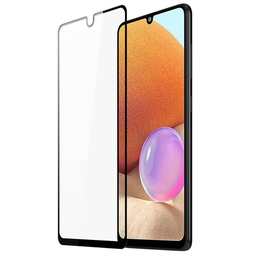 Samsung Galaxy A32 4G 5D full glue üvegfólia teljes kijelzőre, átlátszó (fekete keret)