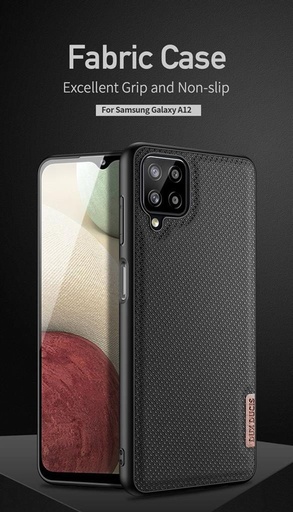 Samsung Galaxy A12 DUX DUCIS fino hátlap tok, (Fekete)
