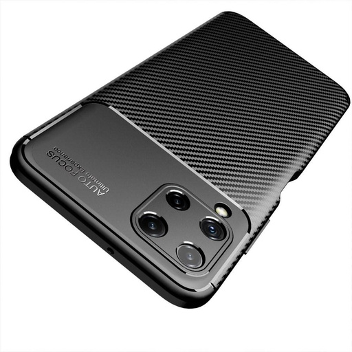 Samsung Galaxy A22 5G carbon fiber szilikon hátlap tok, (Kék)