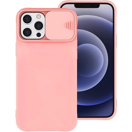 Samsung Galaxy A22 4G kamera védős szilikon hátlap tok, (barackvirág)