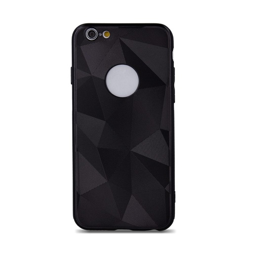 Samsung Galaxy A40 geometric matt hátlap tok (Fekete)
