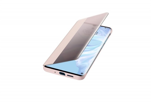 Huawei P30 Pro smart view flip gyári notesz tok, (Pink)