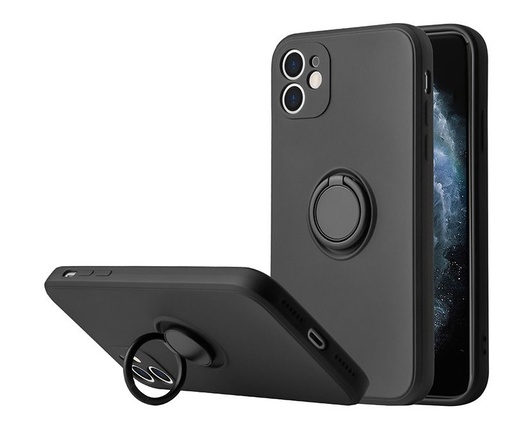 Samsung Galaxy S22 Ultra Vennus ring hátlap tok (Fekete)