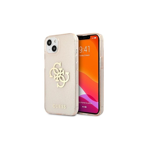Apple iPhone 13 mini Guess TPU Big 4G Full Glitter tok (Arany) – GUHCP13SPCUGL4GGO