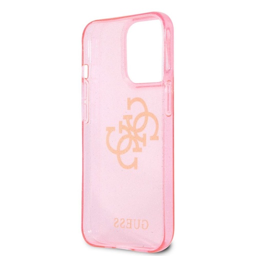 Apple iPhone 13 Pro Max Guess TPU Big 4G Full Glitter tok (Rózsaszín) – GUHCP13XPCUGL4GPI