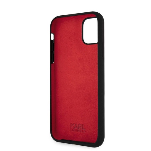 Apple iPhone 11 (Fekete) Karl Lagerfeld Choupette Head tok - KLHCN61SLCHBK