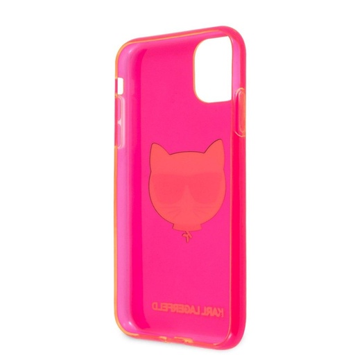 Apple iPhone 12/12 Pro Karl Lagerfeld Choupette Head tok (Rózsaszín) – KLHCP12MCHTRP