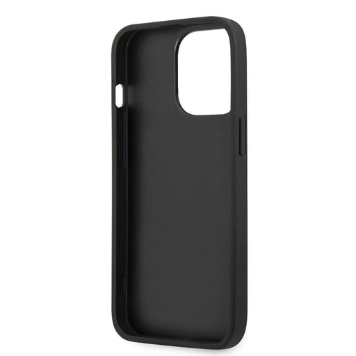 Apple iPhone 13 Pro Karl Lagerfeld PU Saffiano Karl Head tok (Ezüst - KLHCP13LSAKHSL)