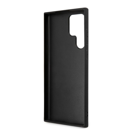 Samsung Galaxy S22 Ultra Karl Lagerfeld PU Saffiano Karl Head tok (Fekete - KLHCS22LSAKHBK)