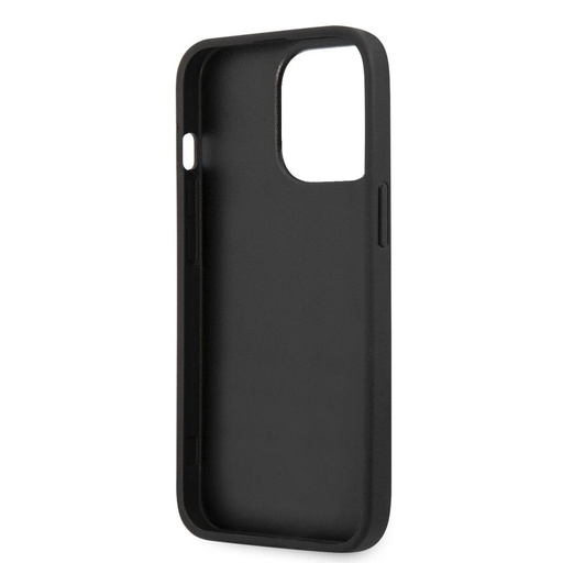 Apple iPhone 13 Karl Lagerfeld PU Saffiano Karl and Choupette Heads tok (Fekete) – KLHCP13MSAKICKCBK