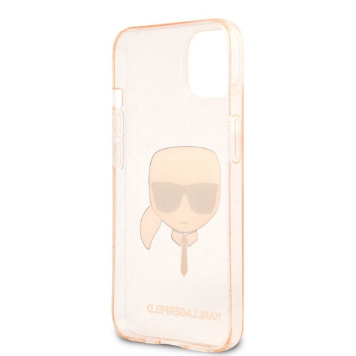 Apple iPhone 13 mini Karl Lagerfeld Karl Glitter tok (Arany) – KLHCP13SKHTUGLGO