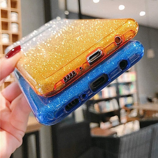 Samsung Galaxy A12 bling hátlap tok (Arany)