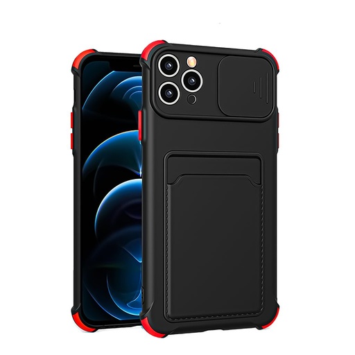 Xiaomi Redmi 10 colored buttons ütésálló hátlap tok, (Fekete)