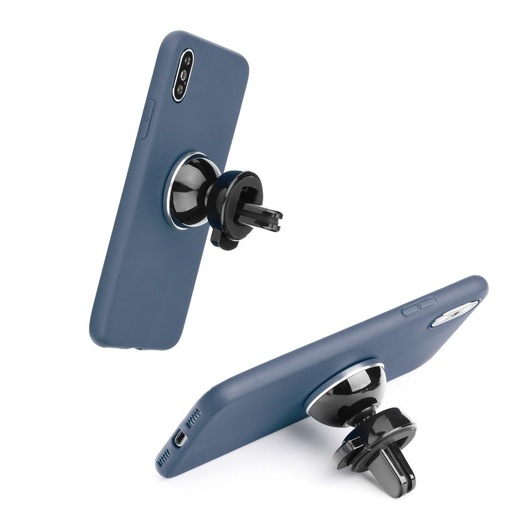 Xiaomi Redmi 10 liquid silicone mágneses autós tartó kompatibilis hátlap tok, (Kék)