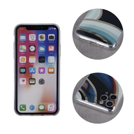 Apple iPhone 11 Pro márvány mintás szilikon hátlap tok (Shadow)