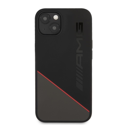 Apple iPhone 13 Mini AMG szilikon hátlap tok (fekete/piros) - AMHCP13SRGDBK