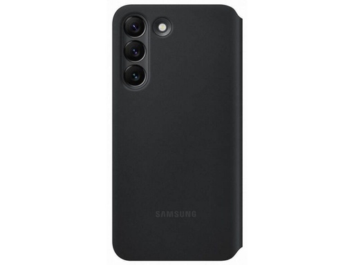 Samsung Galaxy S22 clear view gyári notesz tok, fekete, EF-ZS901CBE