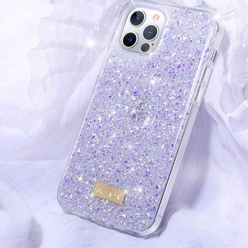 Apple iPhone 11 Pro (5.8) Sulada luminous glitter hátlap tok, (Lila)