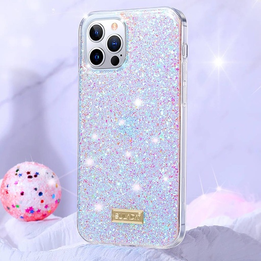 Apple iPhone 12 Pro Max Sulada luminous glitter hátlap tok, (Rózsaszín)