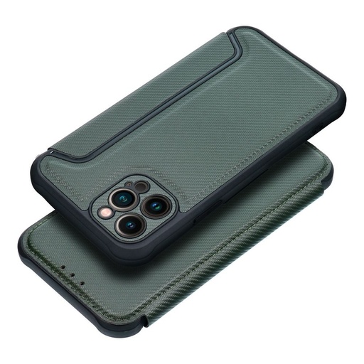 Xiaomi Redmi Note 11 4G/Redmi Note 11S 4G Razor mágneses ütésálló notesz tok, (Sötétzöld)