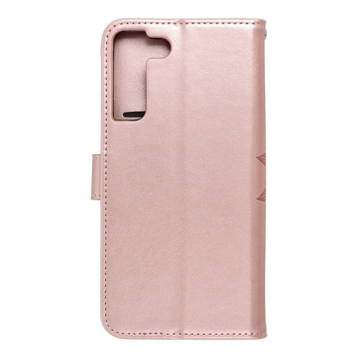 Samsung Galaxy S22 Plus Forcell MEZZO nyitható tok, rozé arany